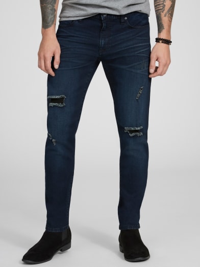 fried denim skinny jeans