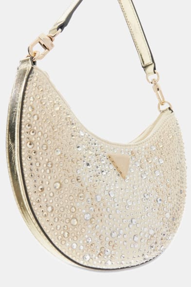 Tasmin Rhinestones Hobo Bag