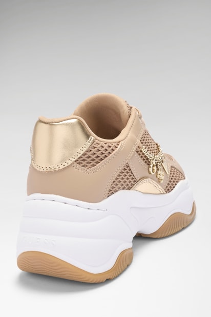 GUESS Tesie Sneaker voor dames, Cameo Wit 682, 36.5 EU