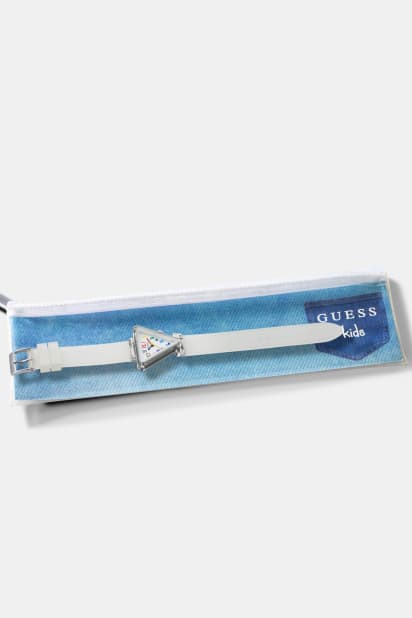 GUESS® Kids Ceas analogic triunghiular din silicon 35 mm Girls