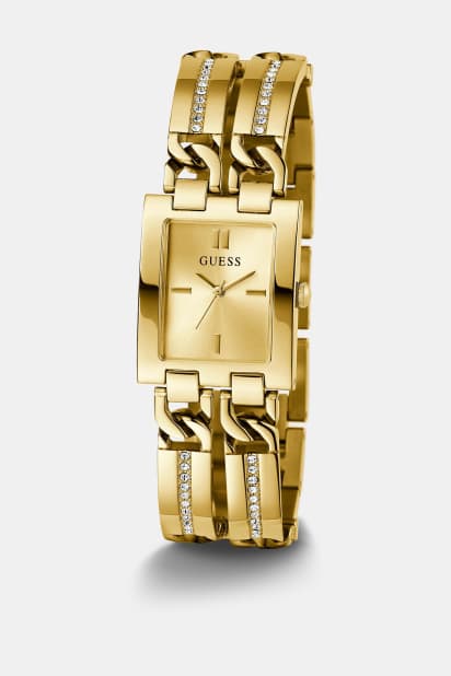 Orologio Guess Uomo – Quadrante Oro, Cinturino In Acciaio, Stile Analogico Elegante - 6
