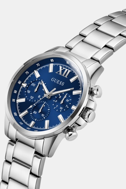 GUESS Orologio Analogico al Quarzo Uomo con Cinturino in Acciaio Inossidabile GW0490G3 : GUESS