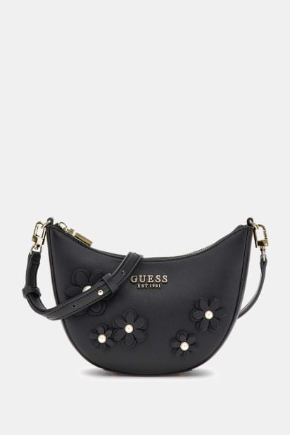 GUESS Iseline Mini Borsa A Tracolla Donna – Pelle Leopardata PU, 3 Slot Per Carte, Hardware Bronzo Antico - 4