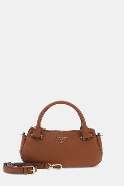 【ブラウン(COG)】GUESS ハンドバッグ (W)EVIE Mini Satchel GUESS® Evie Mini Handbag Women