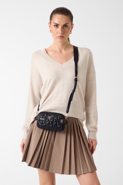 GUESS® Paisleigh Kapitone Mini Çapraz Çanta Kadın