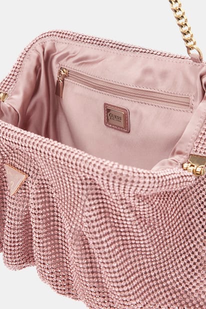 Zalina taş kaplama clutch çanta Kadın | GUESS® Geçmiş Koleksiyonlar