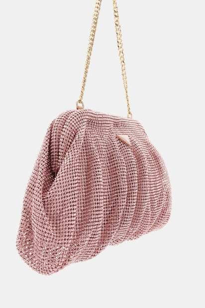 Zalina taş kaplama clutch çanta Kadın | GUESS® Geçmiş Koleksiyonlar