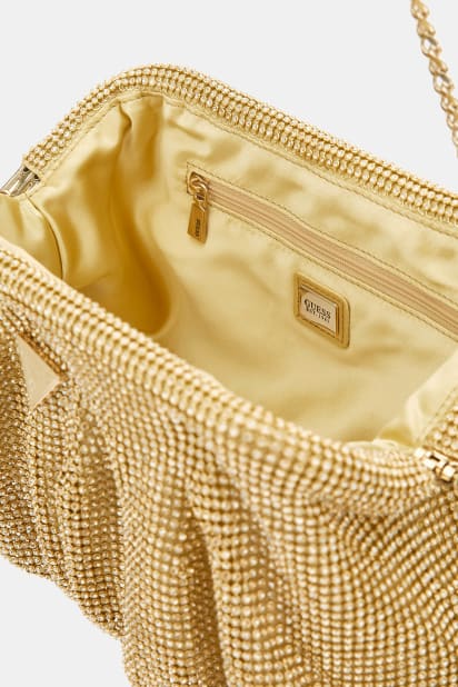 GUESS® Zalina taş kaplama clutch çanta