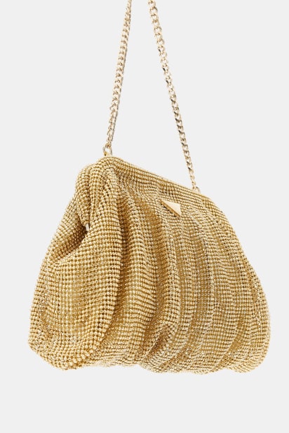 GUESS® Zalina taş kaplama clutch çanta