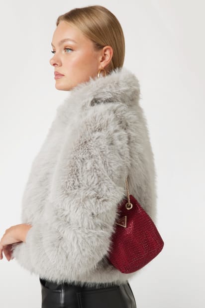 Zalina taşlı mini kova çanta Kadın | GUESS® Geçmiş Koleksiyonlar