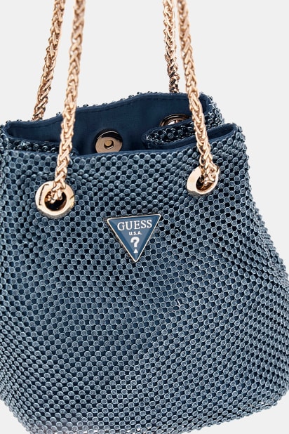 Zalina taşlı mini kova çanta Kadın | GUESS® Geçmiş Koleksiyonlar