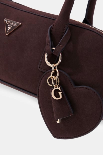 GUESS® Isobel Süet Görünümlü Omuz Çantası Kadın