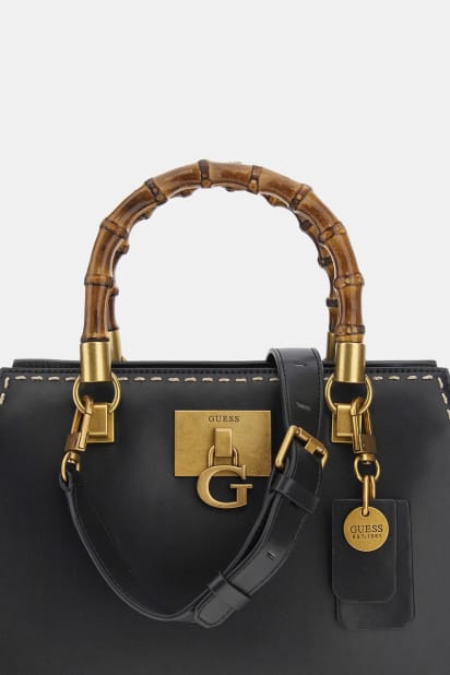バッグ TYPE-G GUESS® Geantă Stephi cu mâner din bambus pentru femei
