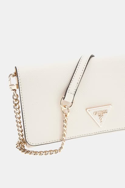 GUESS® Noelle Saffıano clutch çanta Kadın
