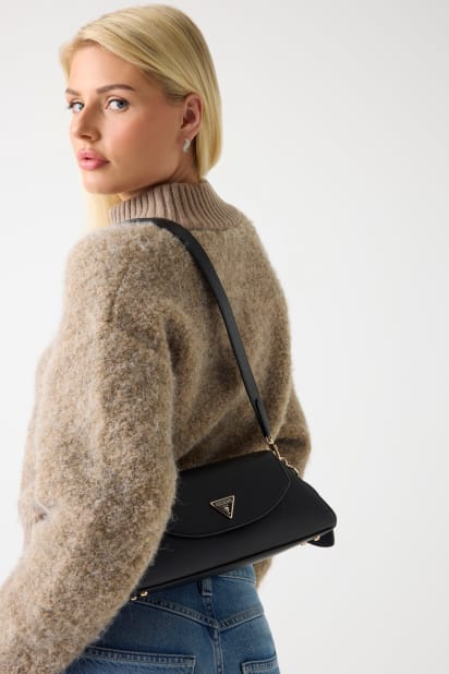 Bolena Saffiano mini omuz çantası Kadın | GUESS® Geçmiş Koleksiyonlar