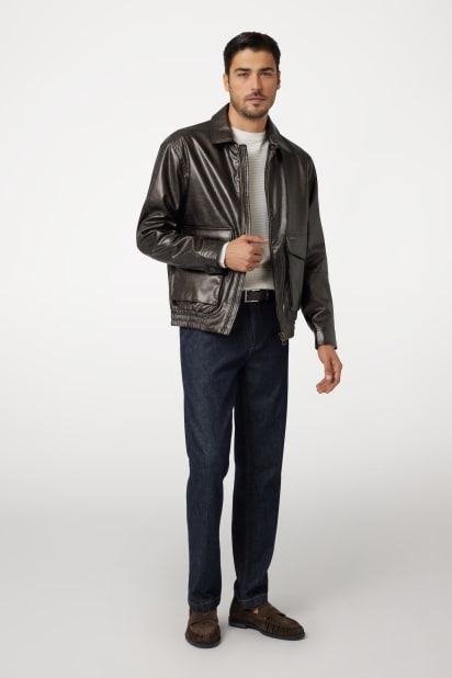 Faux leather jacket Men | GUESS® Past Collections