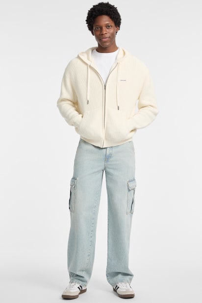 GUESS® Full zip hooded sweater