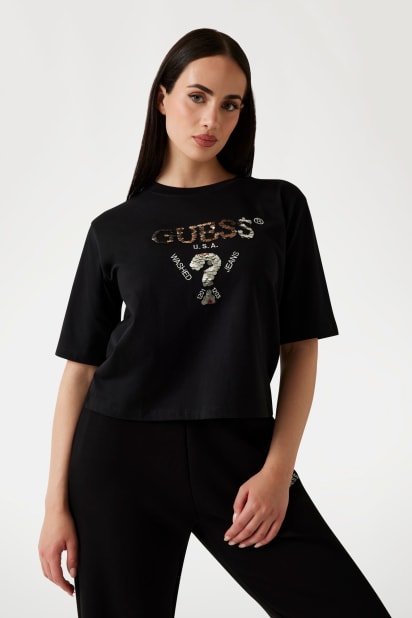 GUESS T-shirt Donna SS CN ORIGINAL TEE W1YI1B I3Z14 G6L1 PEACH CREME