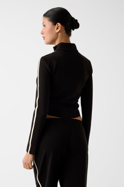 GUESS® Tam zıplı logo sweatshirt Kadın
