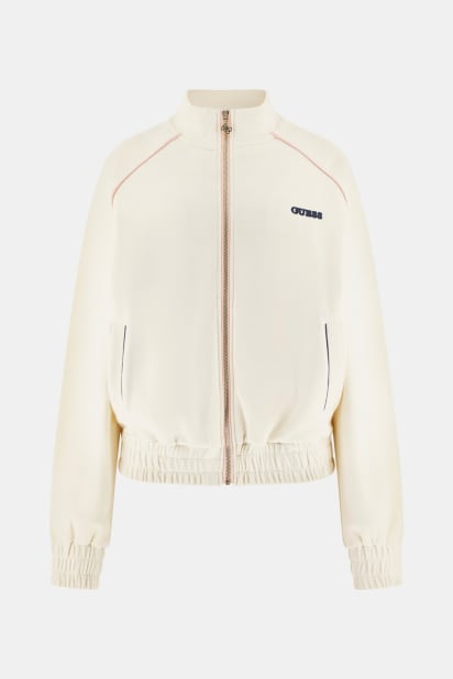 【ホワイト(G1O6)】GUESS スウェット(W)FULL Zip Sweater ゲス GUESS FULL Zip Sweater （G1O6） - ファッション通販 MAGASEEK