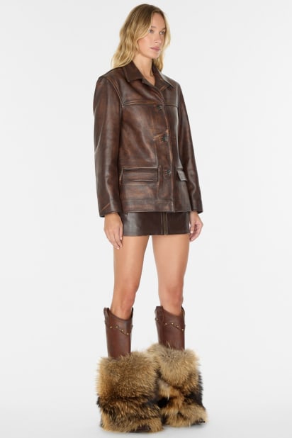 GUESS® Genuine leather jacket