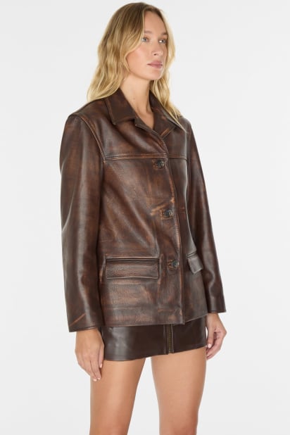 GUESS® Genuine leather jacket