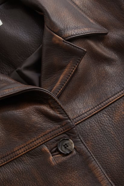 GUESS® Genuine leather jacket