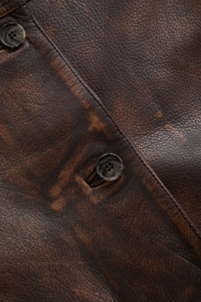 GUESS® Genuine leather jacket