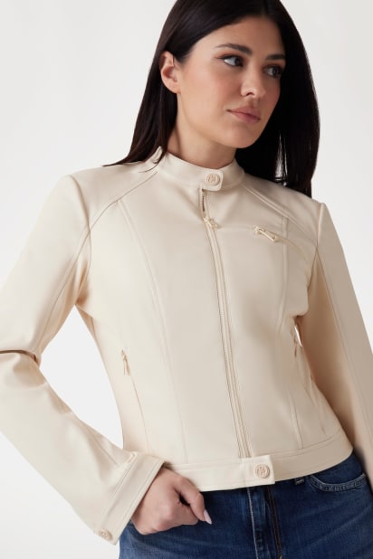 GUESS® Faux leather biker jacket Women