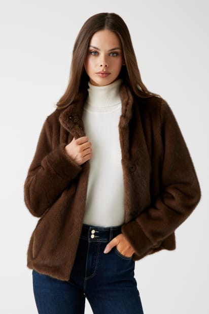 GUESS® Faux-fur jacket Women