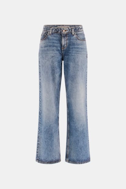 パンツ 00s Guess low rise jeans Printed low rise baggy jeans Women | GUESS® Past Collections