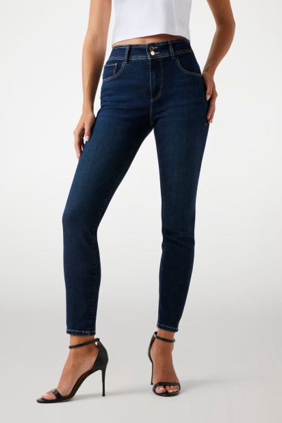 GUESS Jeans Donna 1981 Skinny W2YA46 D4Q02 CMD1 Blu