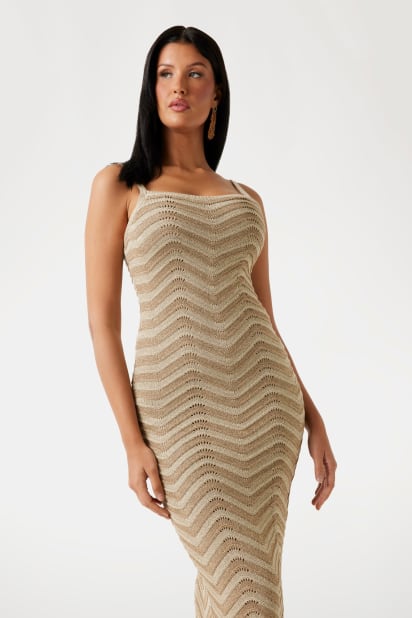 chinese dress ladies Chevron Maxi Dress for Women
