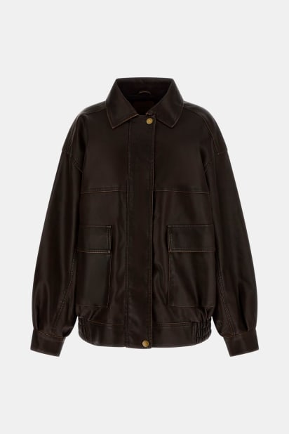GUESS® Faux leather bomber jacket Women