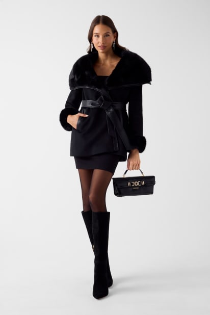 GUESS® Yün karışımlı kaban