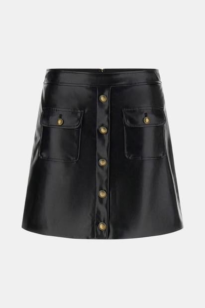 GUESS® Suni deri mini etek Kadın