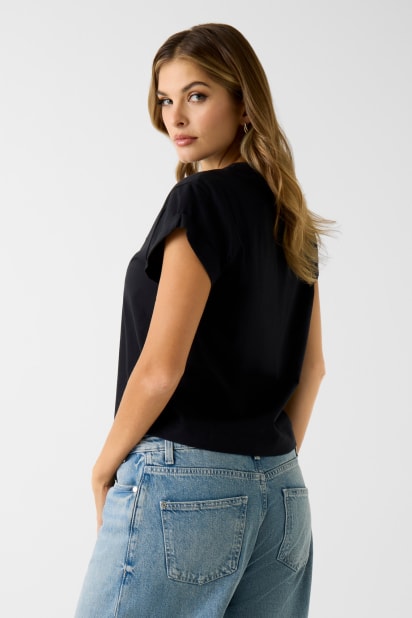 GUESS® Rhinestones t-shirt Kadın