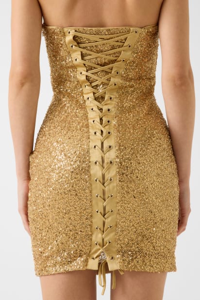 GUESS Sequins mini dress Women