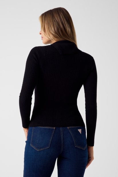 GUESS® Asymmetric neck sweater Women