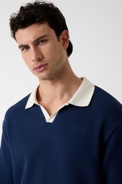 GUESS® Üçgen logo polo Erkek
