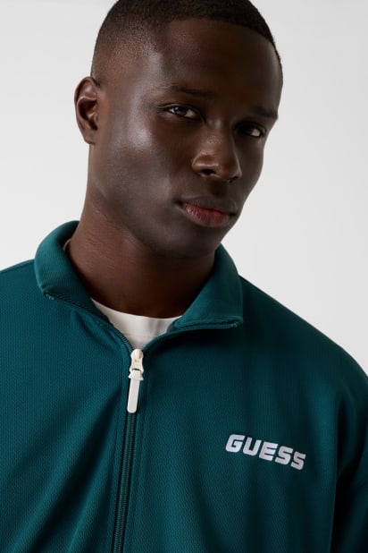 GUESS® Yüksek yakalı, tam fermuarlı sweatshirt Erkek