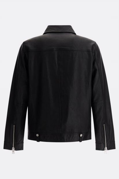 GUESS® Genuine leather jacket Men