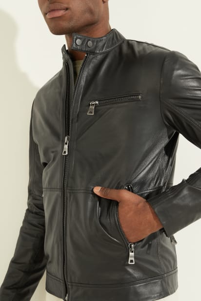 MARCIANO by GUESS® Leather Biker Jacket