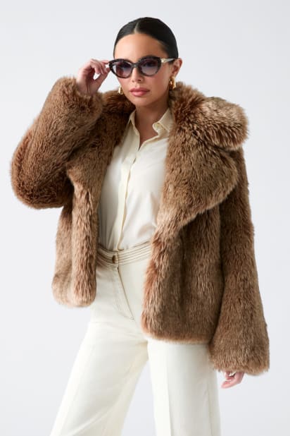 MARCIANO by GUESS® Duchesse Faux-Fur Jacket