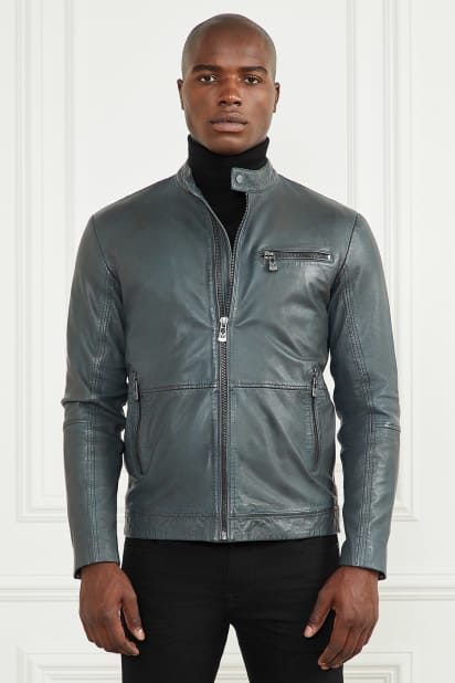 MARCIANO by GUESS® Genuine Leather Biker Jacket