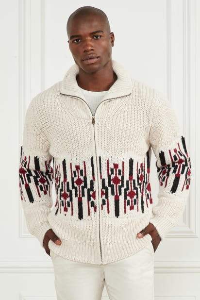 MARCIANO by GUESS® Jacquard High Neck Cardigan