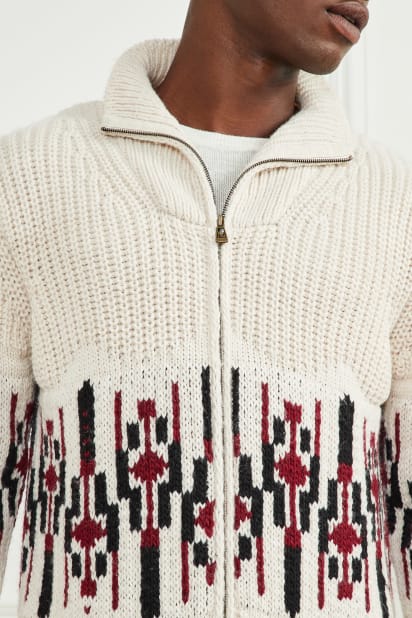 MARCIANO by GUESS® Jacquard High Neck Cardigan