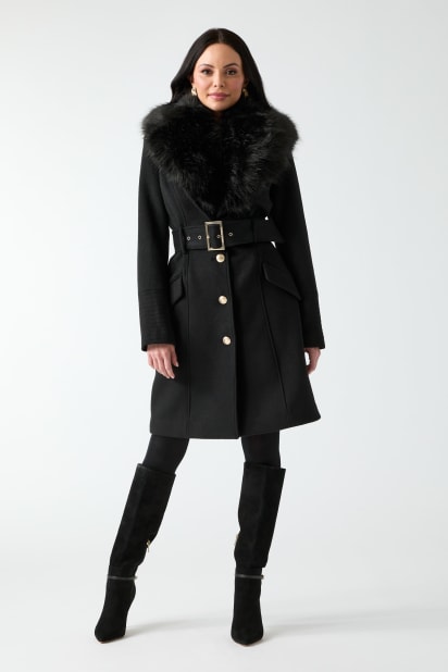 MARCIANO by GUESS® Loreta Wool-Blend Coat