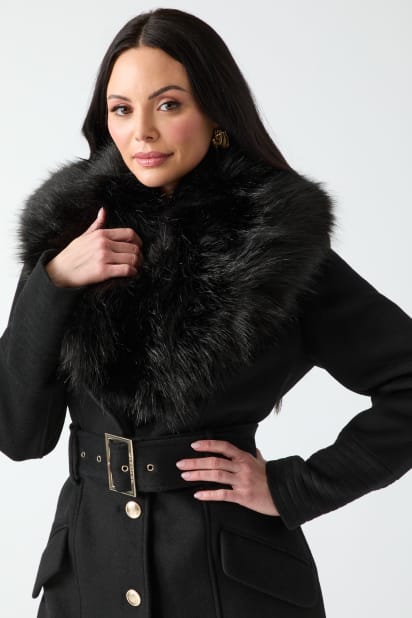 MARCIANO by GUESS® Loreta Wool-Blend Coat