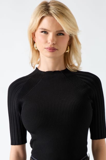 GUESS® Yuri Mock-Neck Top